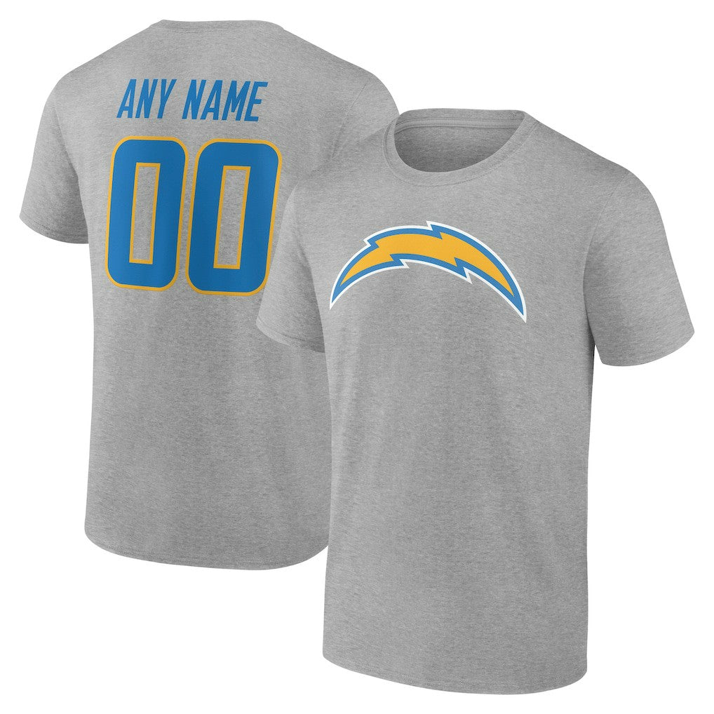 Big & Tall Team Authentic Custom T-Shirt - Los Angeles Chargers T-shirts