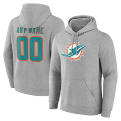 Big & Tall Team Authentic Custom Hoodie - Miami Dolphins Hoodies