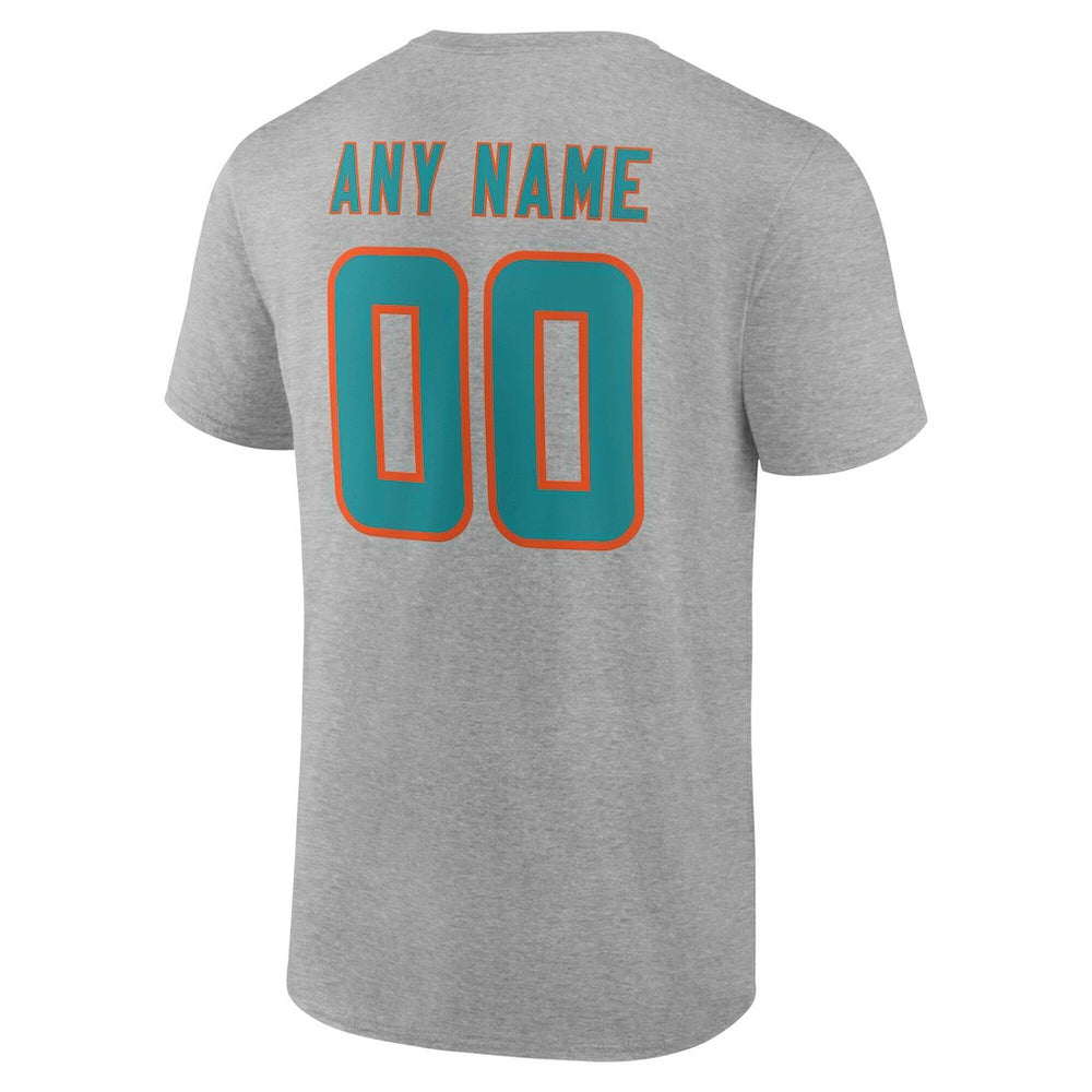 Big & Tall Team Authentic Custom T-Shirt - Miami Dolphins T-shirts
