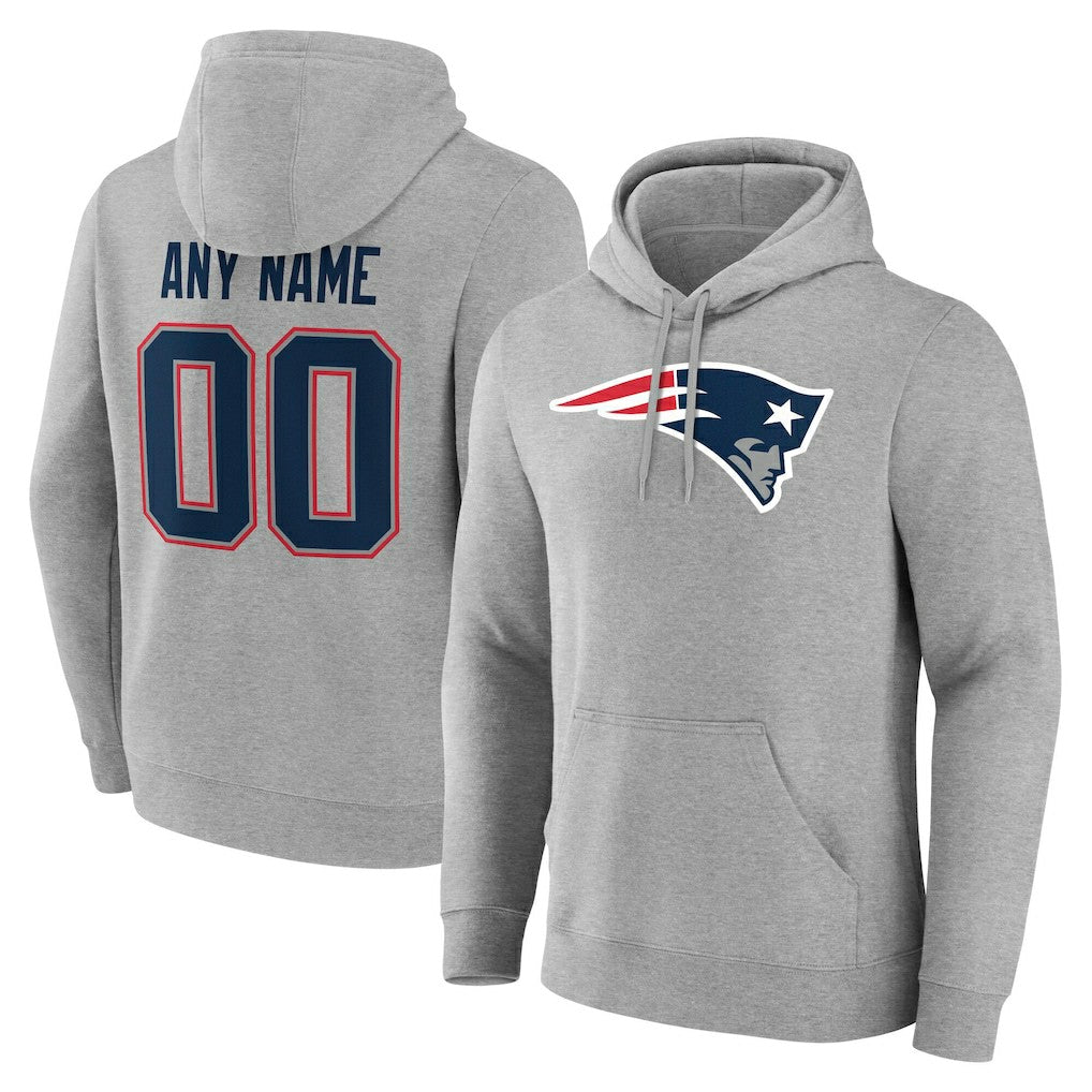 Big & Tall Team Authentic Custom Hoodie - New England Patriots Hoodies