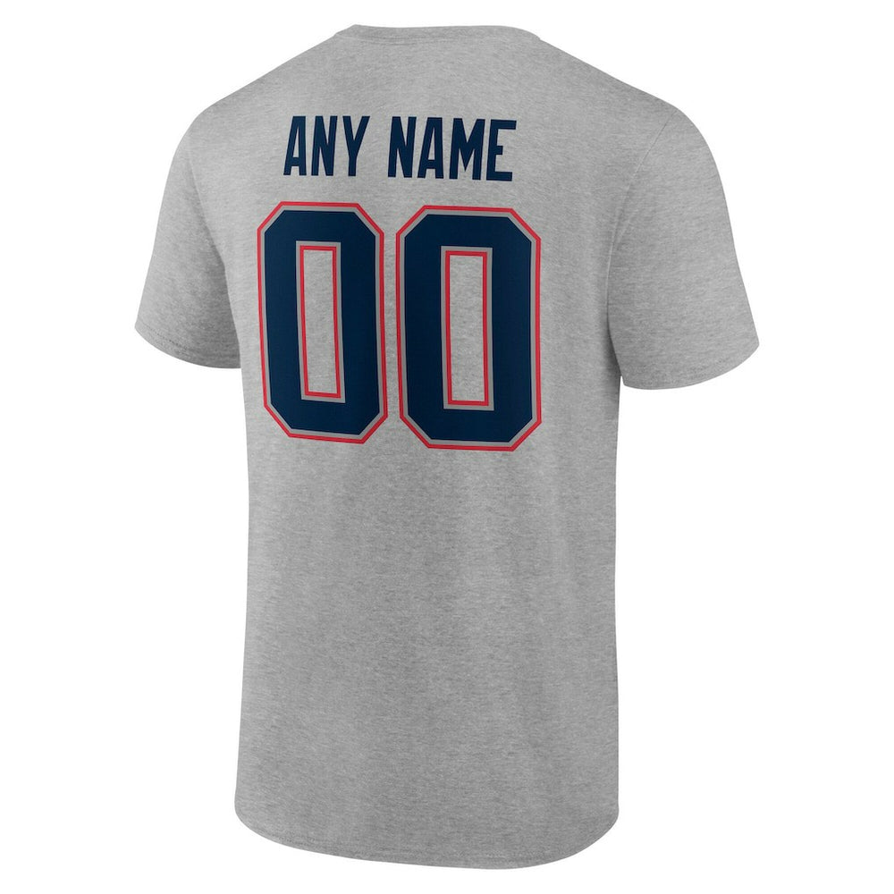 Big & Tall Team Authentic Custom T-Shirt - New England Patriots T-shirts