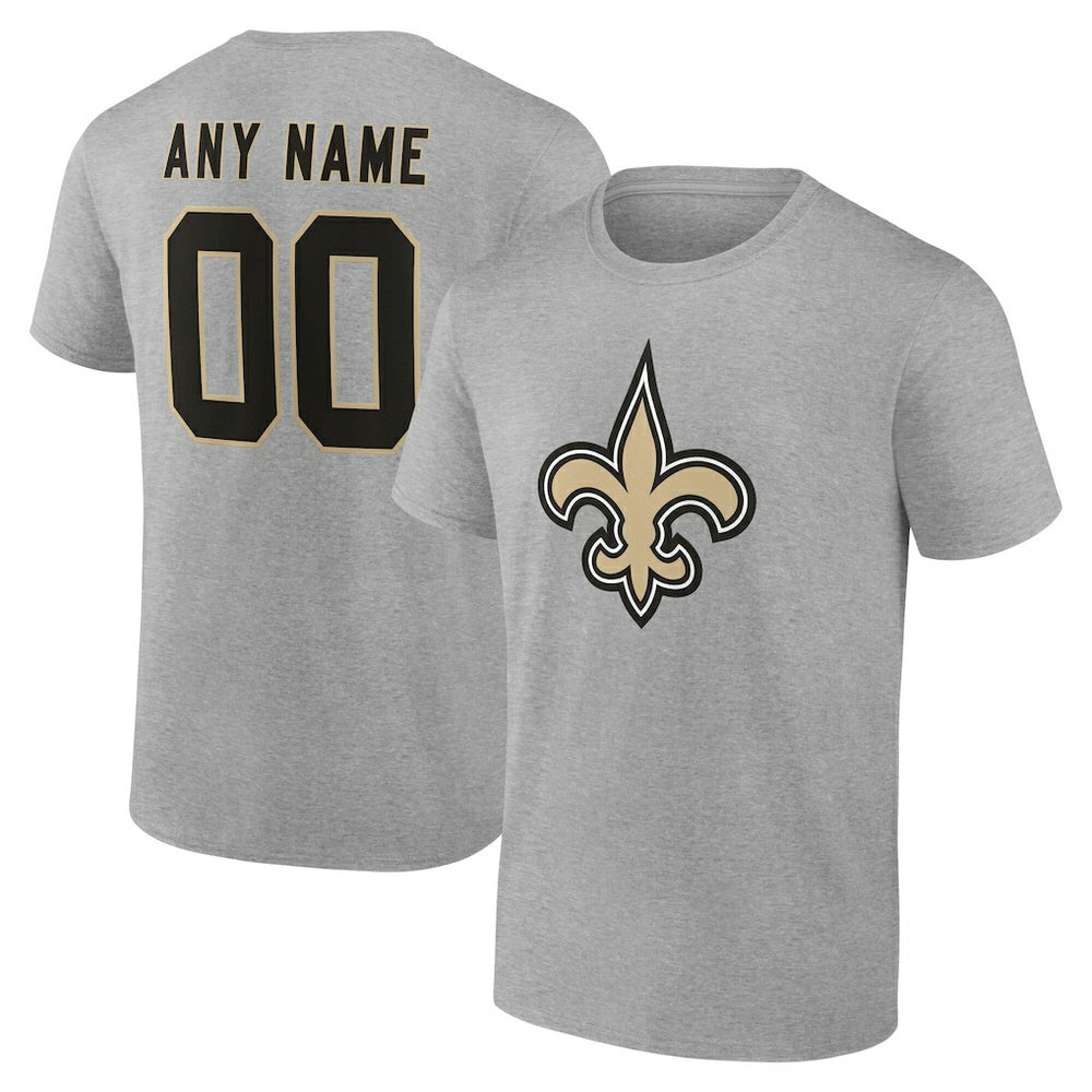 Big & Tall Team Authentic Custom T-Shirt - New Orleans Saints T-shirts