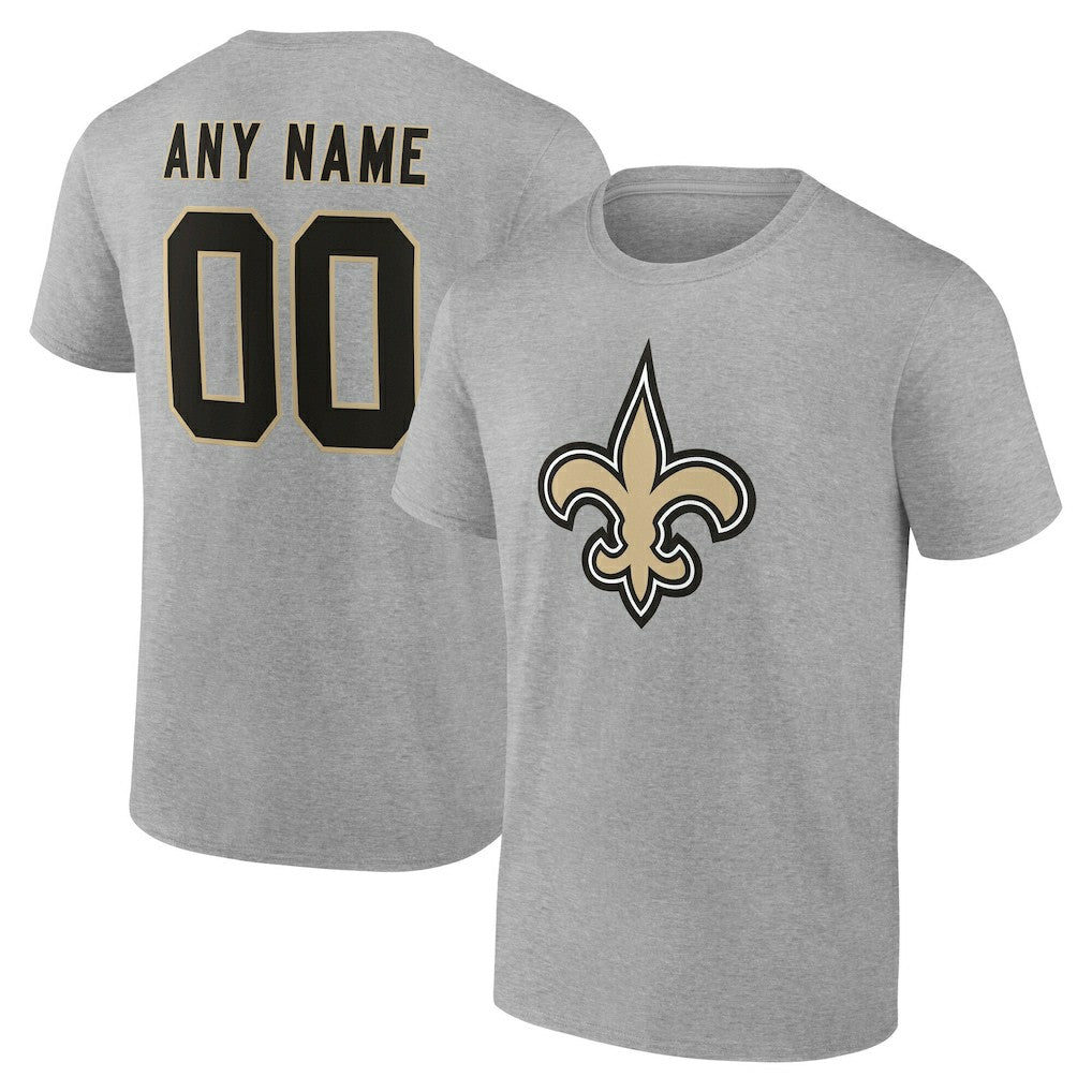 Big & Tall Team Authentic Custom T-Shirt - New Orleans Saints T-shirts