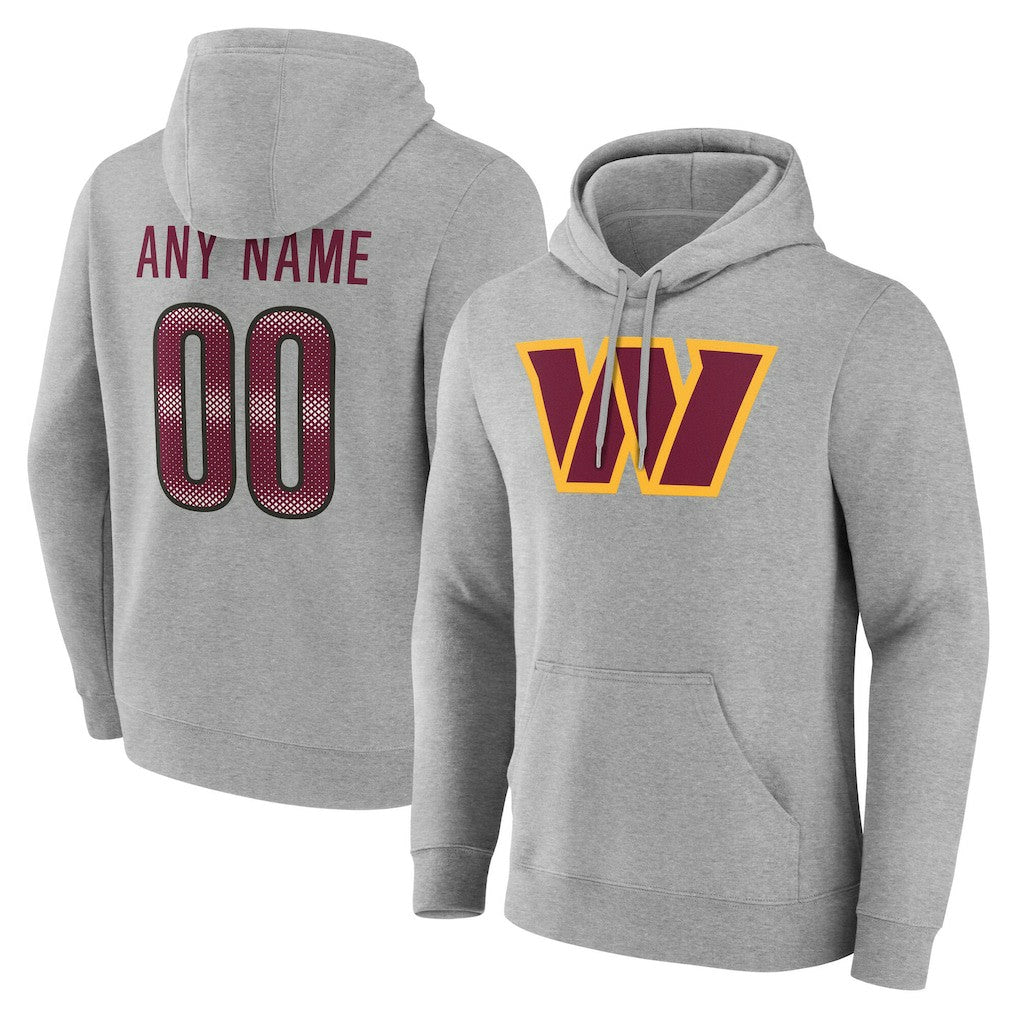 Big & Tall Team Authentic Custom Hoodie - Washington Commanders Hoodies