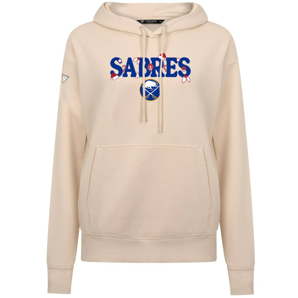 NHL Buffalo Sabres Levelwear Women's Festive Holiday Adorn Hoodie