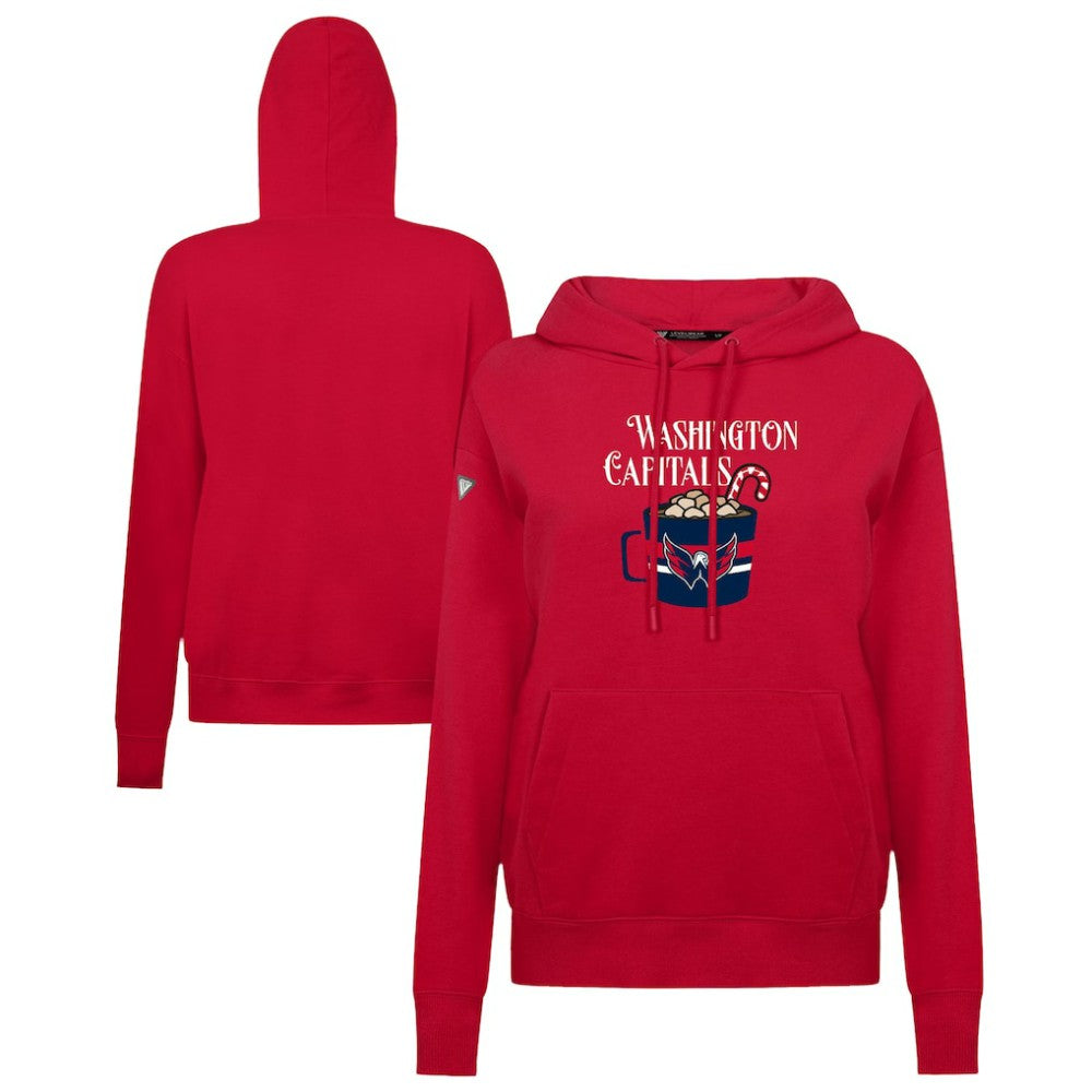 NHL Washington Capitals Levelwear Women's Mellow Holiday Adorn Hoodie