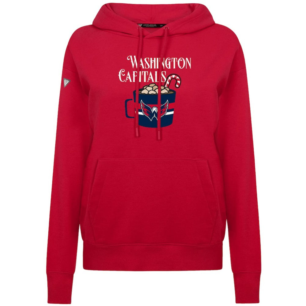 NHL Washington Capitals Levelwear Women's Mellow Holiday Adorn Hoodie