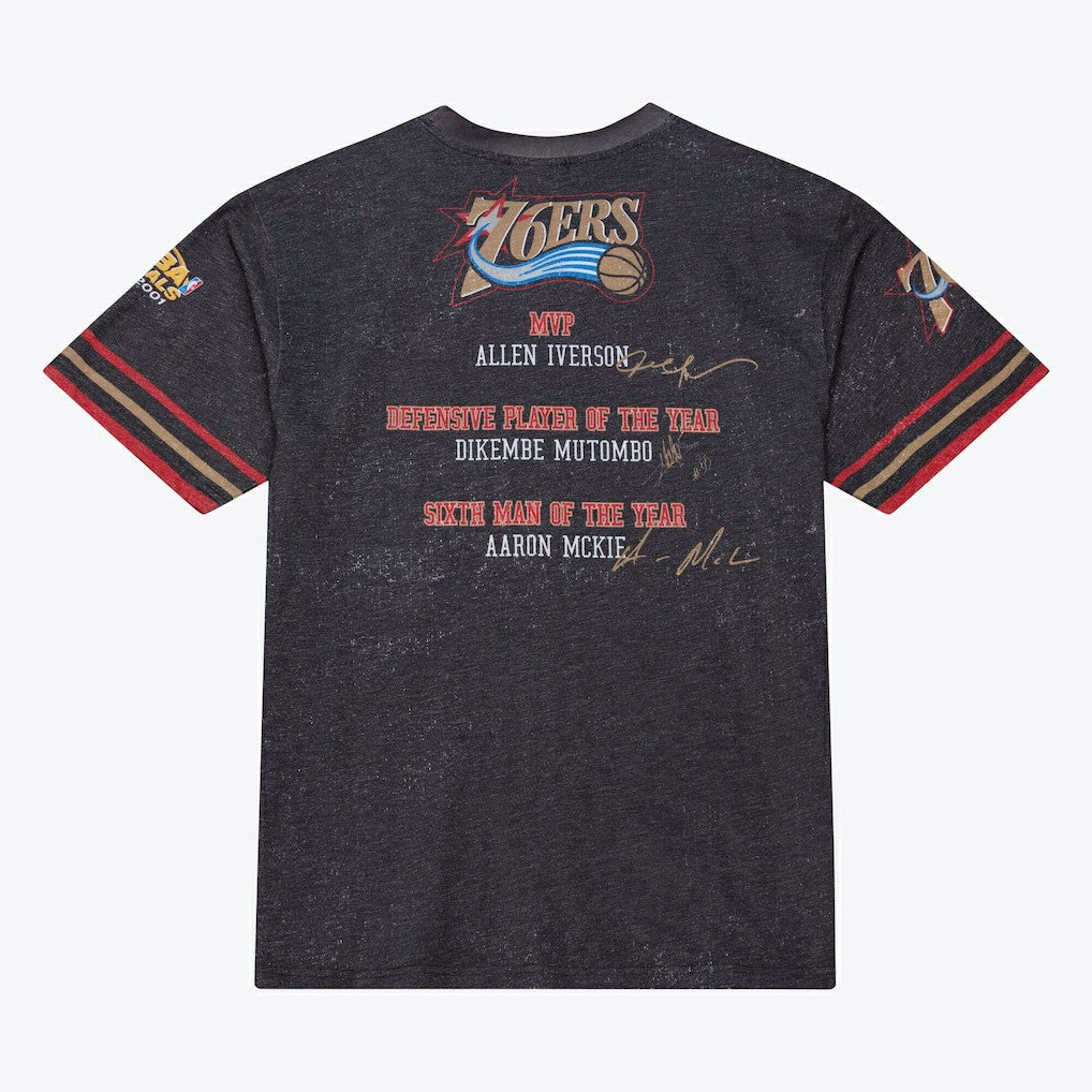Mitchell & Ness Philadelphia 76ers Hardwood Classics Originals Collection 2000-2001 Team Roster T-Shirt