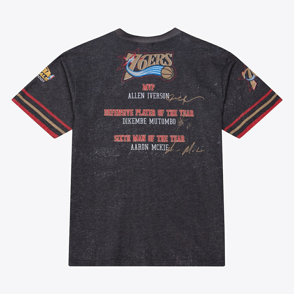 Mitchell & Ness Philadelphia 76ers Hardwood Classics Originals Collection 2000-2001 Team Roster T-Shirt