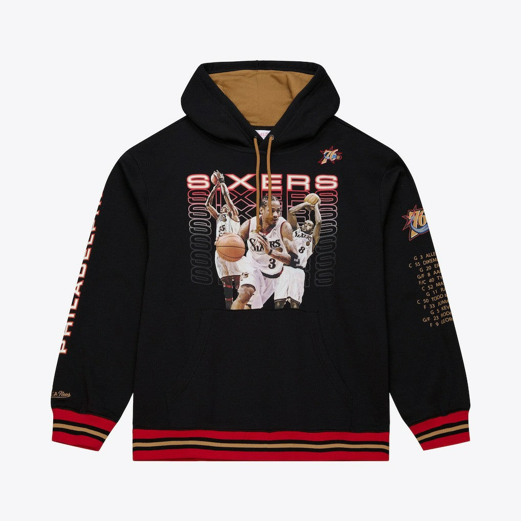 Mitchell & Ness Philadelphia 76ers Hardwood Classics Originals Collection 2000-2001 Team Roster Fleece Hoodie
