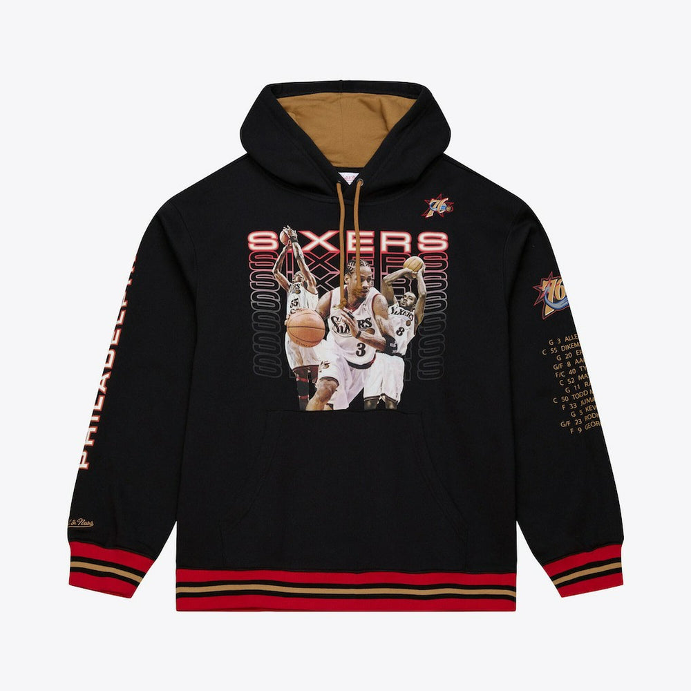 Mitchell & Ness Philadelphia 76ers Hardwood Classics Originals Collection 2000-2001 Team Roster Fleece Hoodie