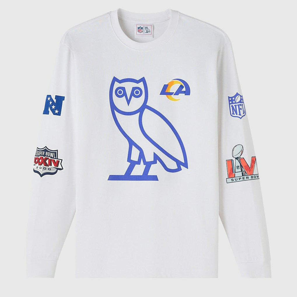OVO x NFL Unisex Long Sleeve T-Shirt - Los Angeles Rams T-shirts