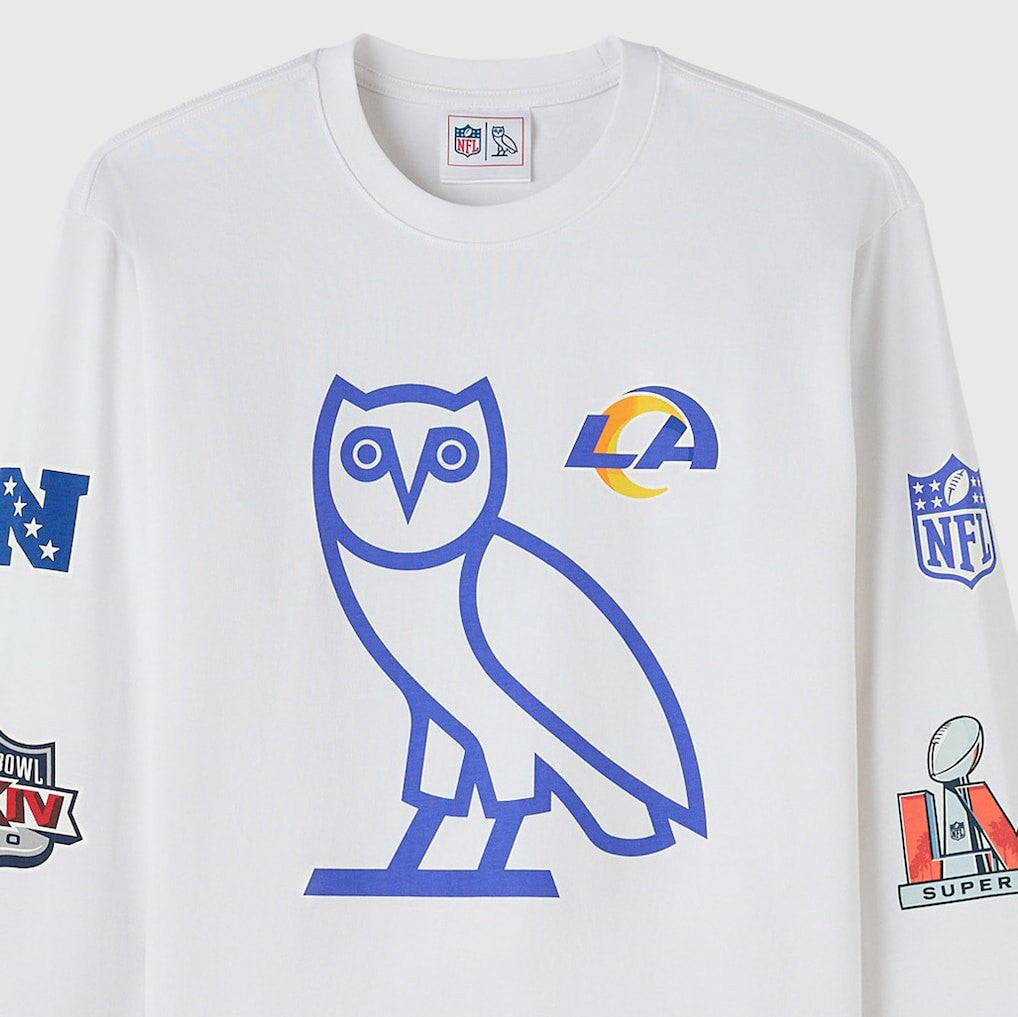 OVO x NFL Unisex Long Sleeve T-Shirt - Los Angeles Rams T-shirts