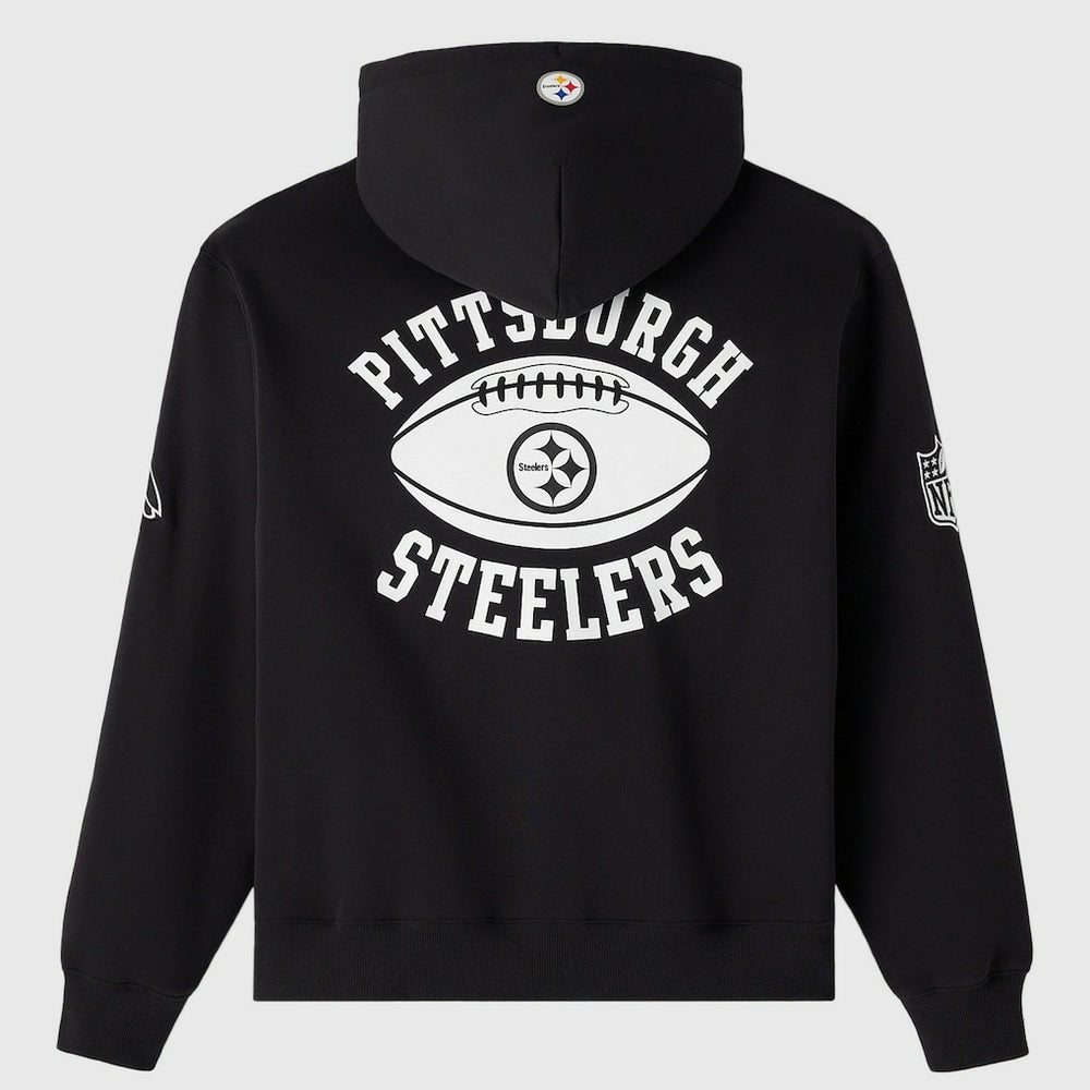 OVO x NFL Unisex Full-Zip Waffle-Lined Hoodie - Pittsburgh Steelers Hoodies
