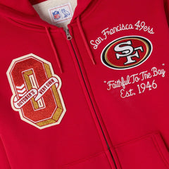 OVO x NFL Unisex Full-Zip Waffle-Lined Hoodie - San Francisco 49ers Hoodies