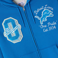 OVO x NFL Unisex Full-Zip Waffle-Lined Hoodie - Detroit Lions Hoodies