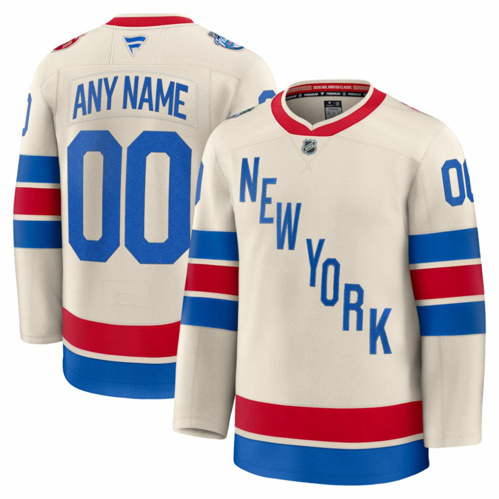 NHL New York Rangers Fanatics 2026 NHL Winter Classic Premium Custom Jersey