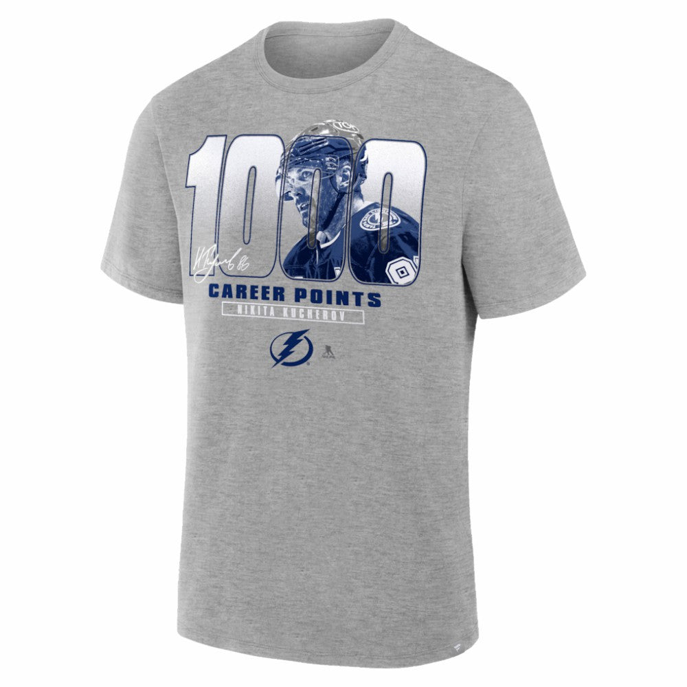 NHL Nikita Kucherov Tampa Bay Lightning 1000 Career Points Legacy T-Shirt