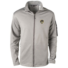 Heather Gray Milwaukee Brewers Dunbrooke Pacific Full-Zip Fleece Jacket