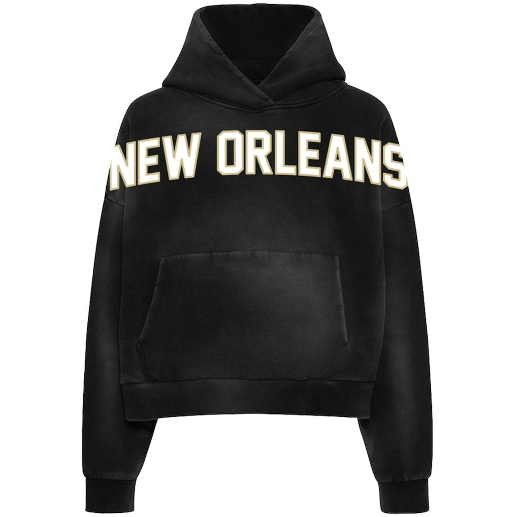 WRLDINVSN x  Unisex Cozy Cropped Hoodie - New Orleans Saints Hoodies