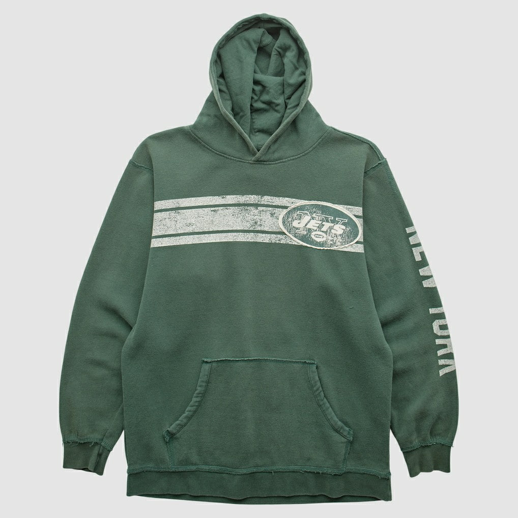 2000s Hooded Pullover Sweatshirt - New York Jets Pullover