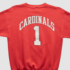 Red St. Louis Cardinals Logo 7 90s Sweatshirt