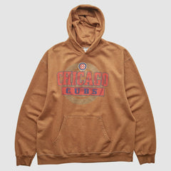 Tan Chicago Cubs 2000s Hooded Pullover Sweatshirt