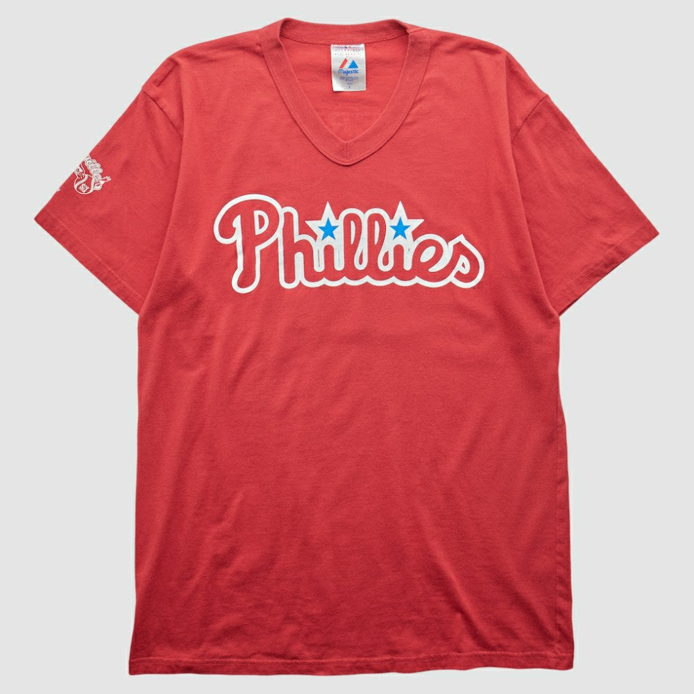 Red Philadelphia Phillies Majestic 2000s T-shirt