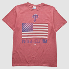 Maroon Philadelphia Phillies Majestic 2010s T-shirt