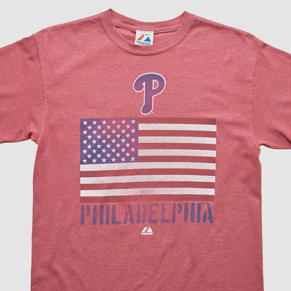 Maroon Philadelphia Phillies Majestic 2010s T-shirt