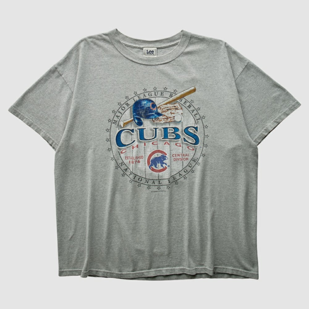 Heather Gray Chicago Cubs Lee Apparel 2004 T-shirt