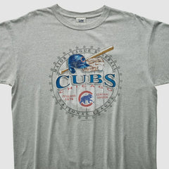 Heather Gray Chicago Cubs Lee Apparel 2004 T-shirt