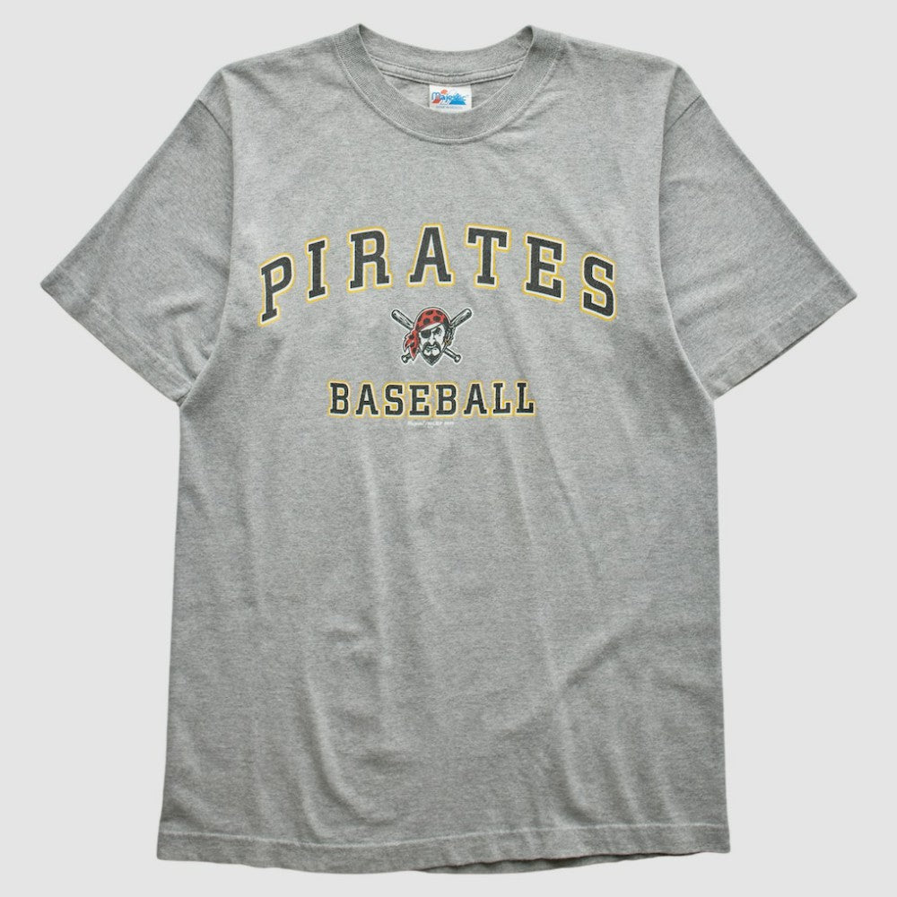 Heather Gray Pittsburgh Pirates Majestic 2000 T-shirt