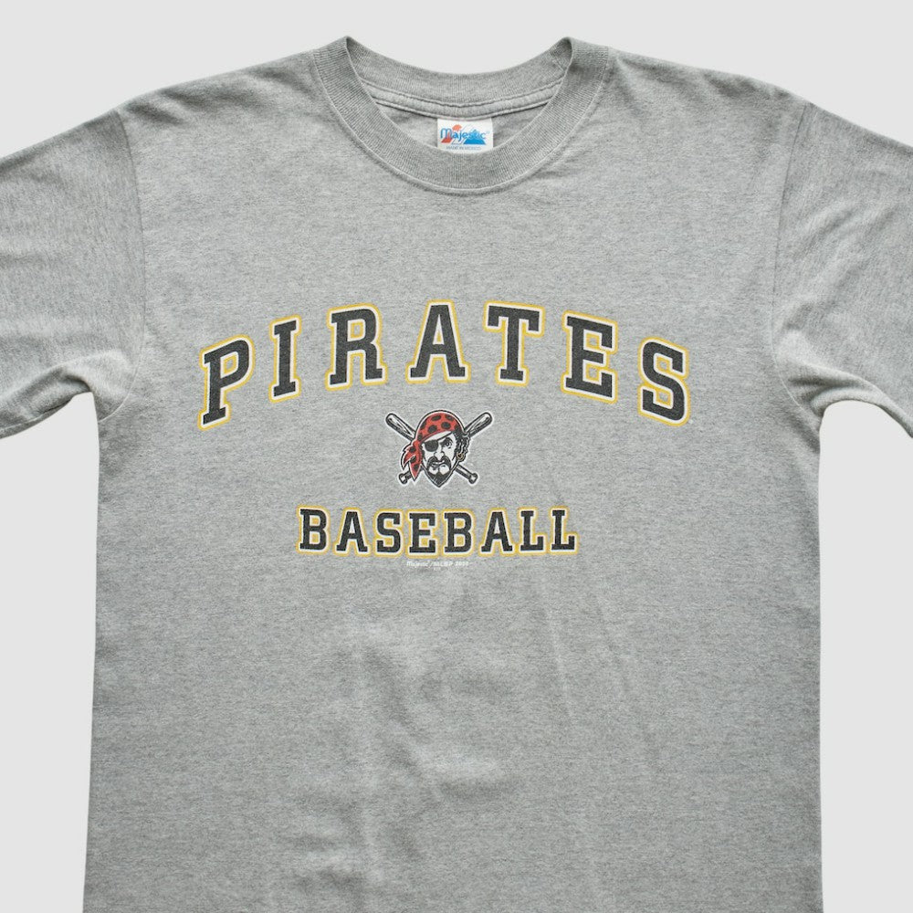 Heather Gray Pittsburgh Pirates Majestic 2000 T-shirt