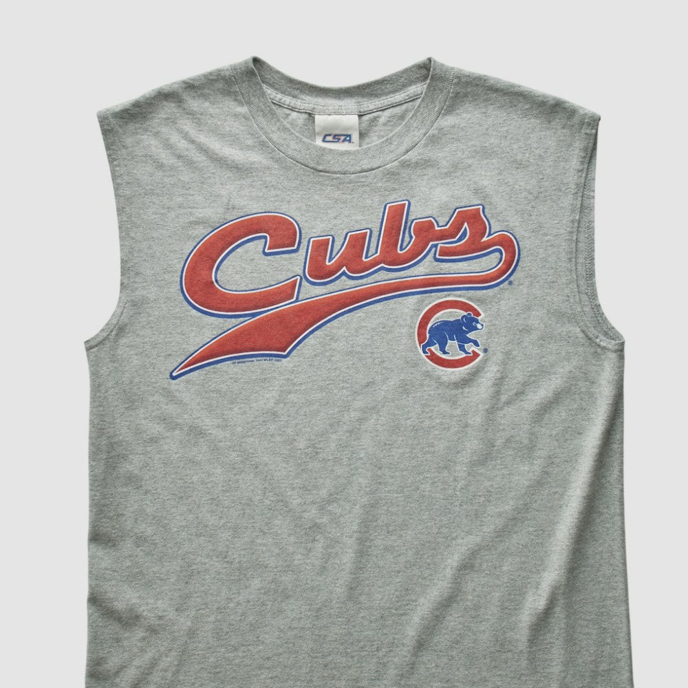 Heather Gray Chicago Cubs CSA 2000s Tank