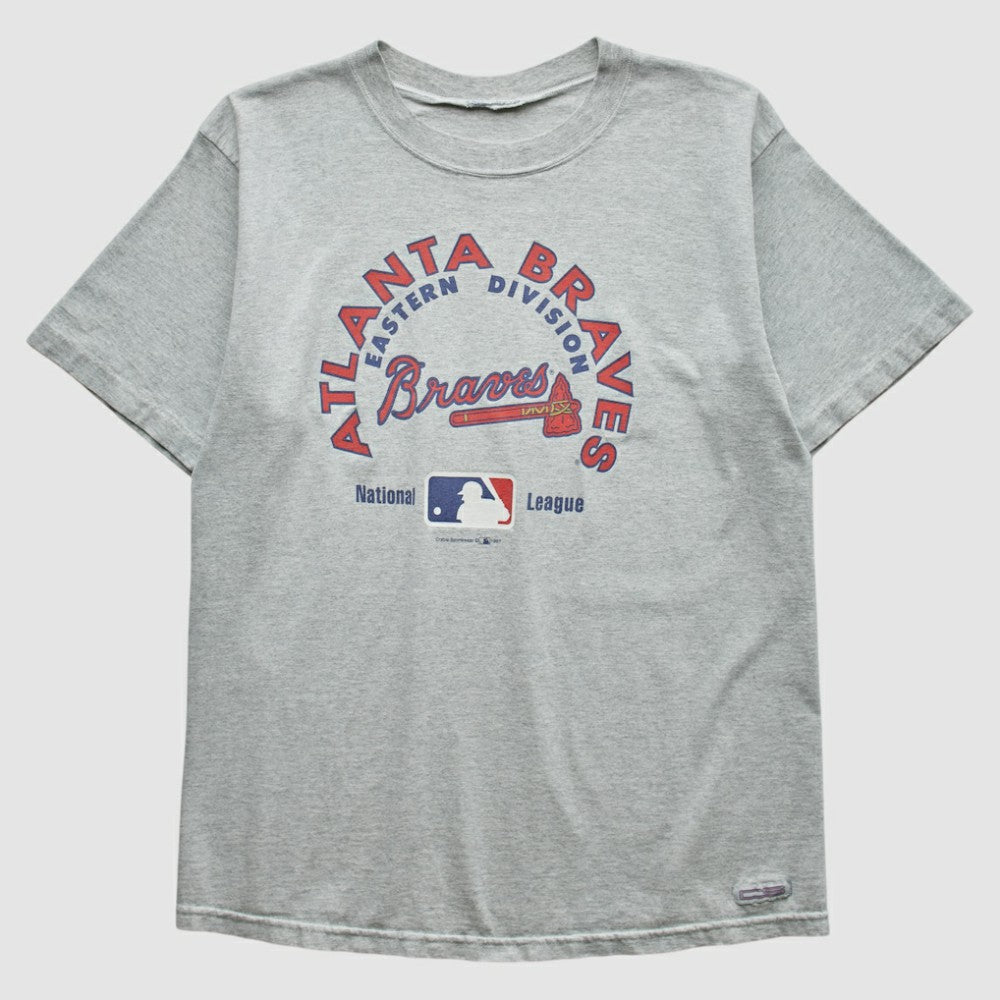 Heather Gray Atlanta Braves Crable Sportswear 1997 T-shirt