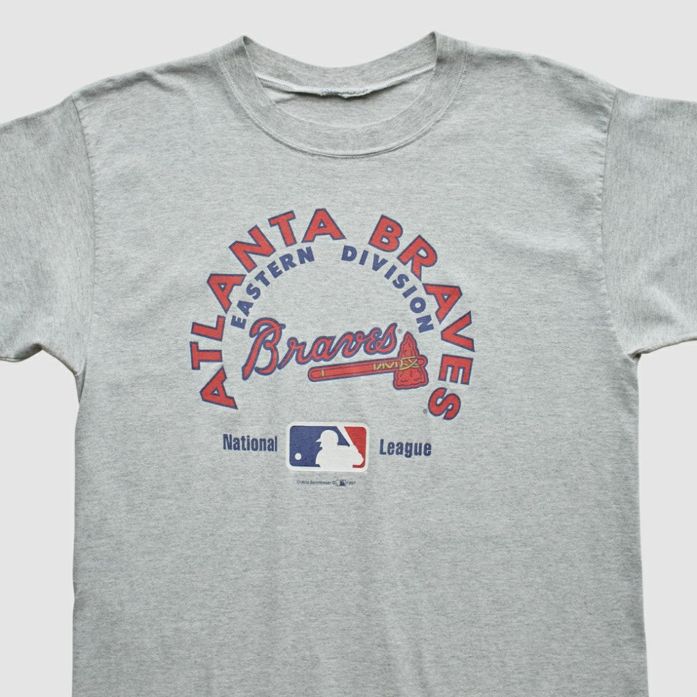 Heather Gray Atlanta Braves Crable Sportswear 1997 T-shirt