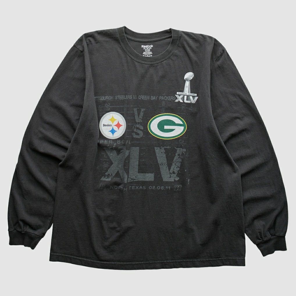 Superbowl XLV Reebok 2011 Long Sleeve T-shirt - Pittsburgh Steelers T-shirts