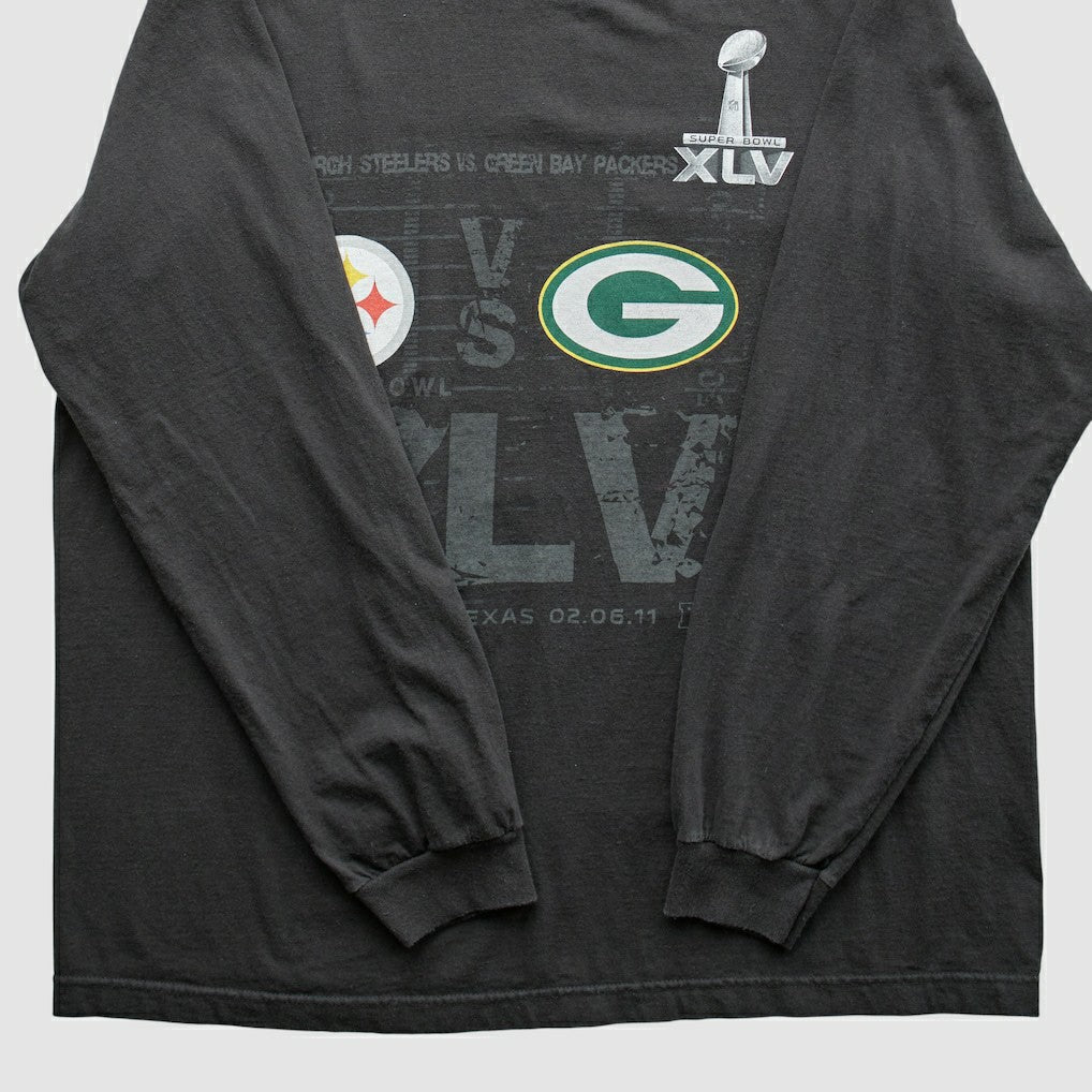 Superbowl XLV Reebok 2011 Long Sleeve T-shirt - Pittsburgh Steelers T-shirts