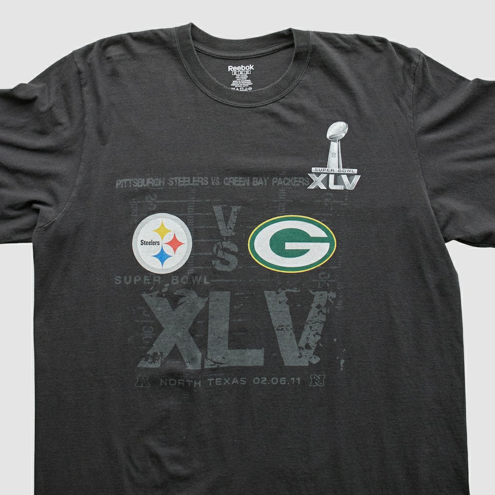 Superbowl XLV Reebok 2011 Long Sleeve T-shirt - Pittsburgh Steelers T-shirts