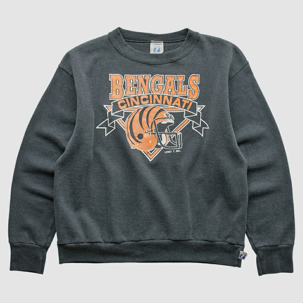 Logo 7 80s Pullover Sweatshirt - Cincinnati Bengals Pullover
