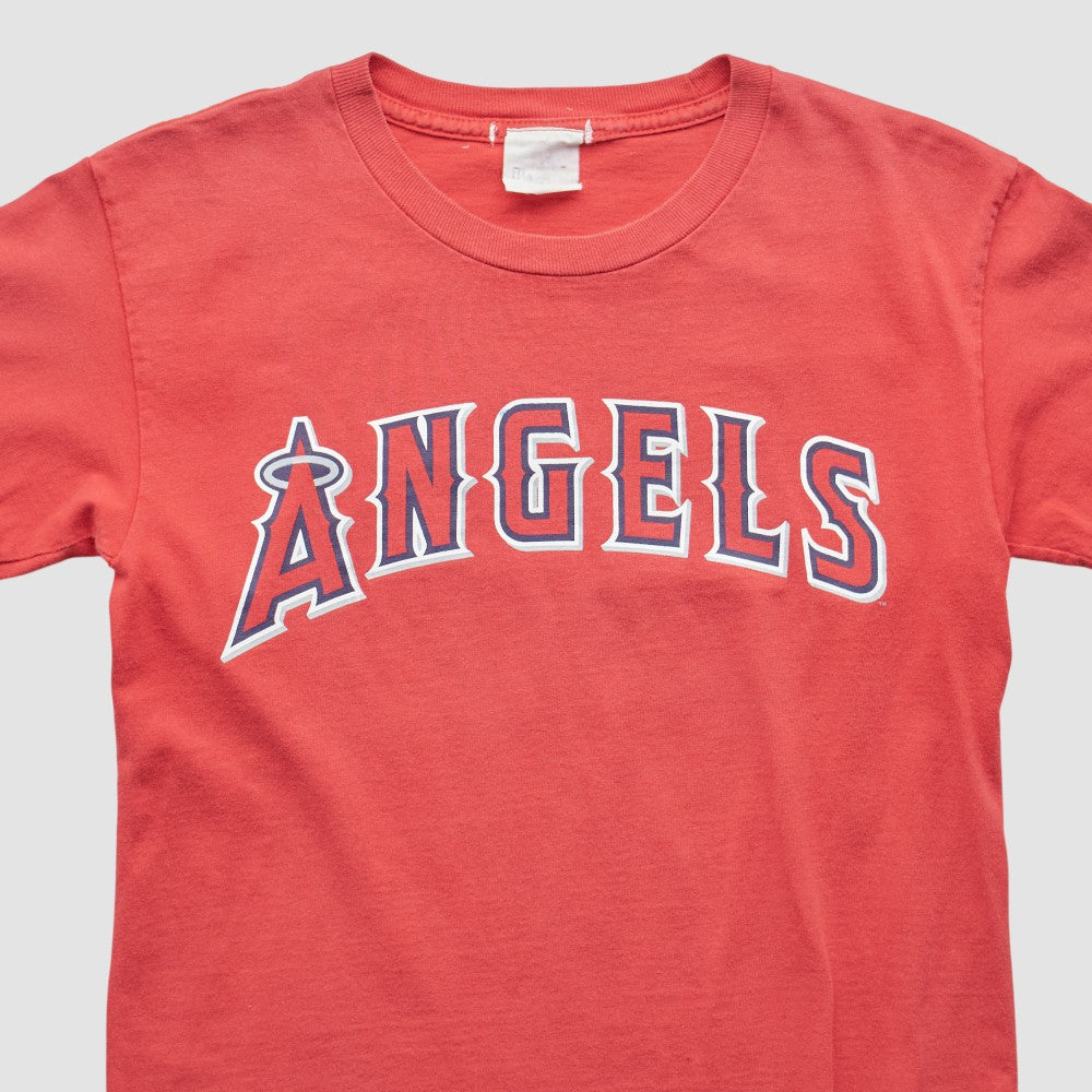 Red Los Angeles Angels Majestic 2000s T-shirt