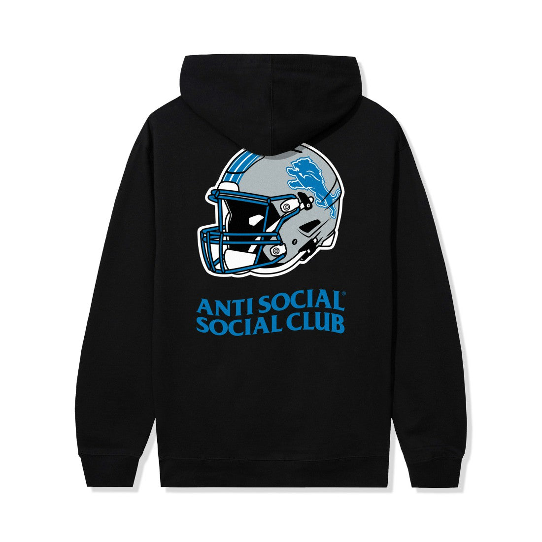 AntiSocialSocialClub x NFL Unisex Impact Hoodie - Detroit Lions Hoodies