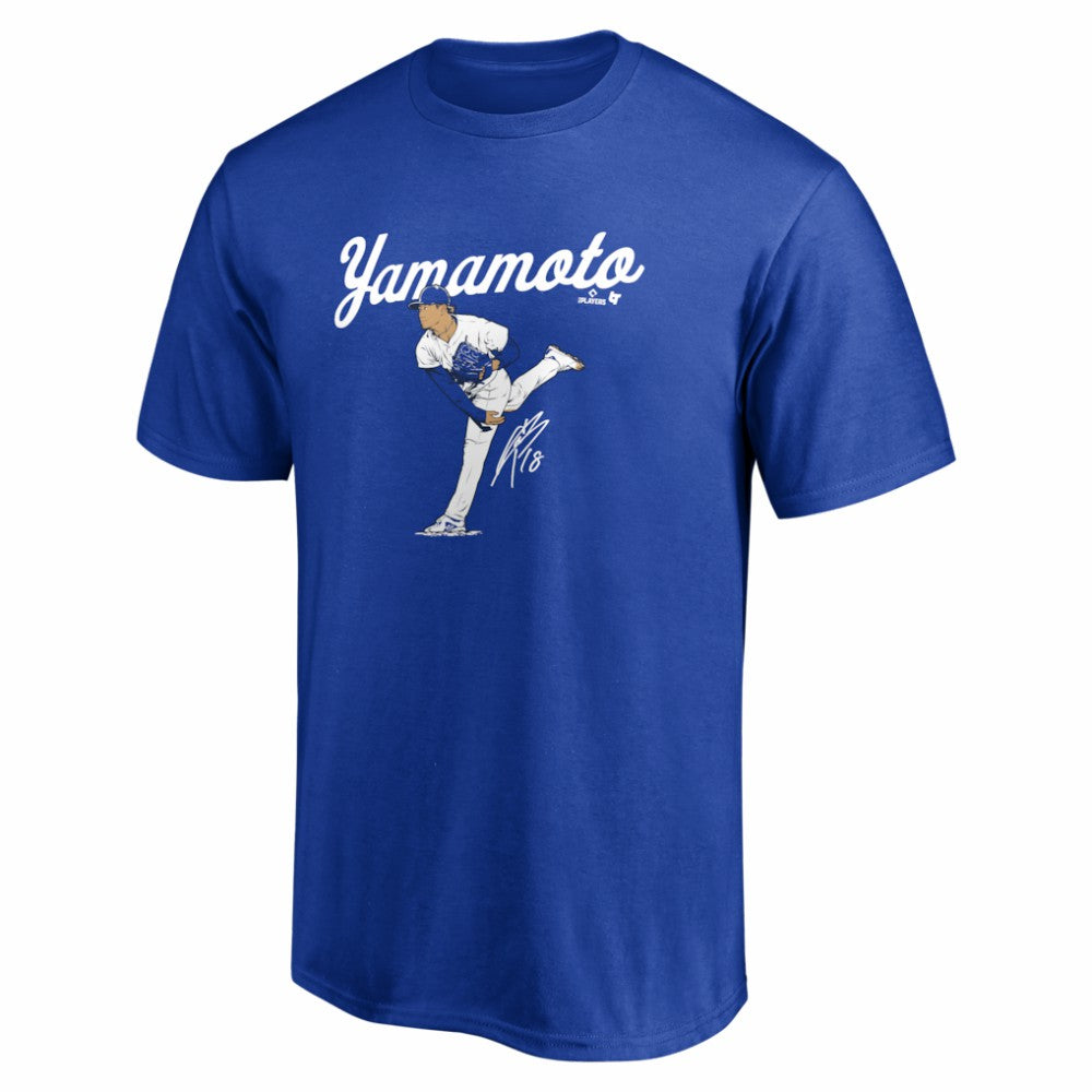 Royal Yoshinobu Yamamoto Los Angeles Dodgers BreakingT Unisex Ace T-Shirt