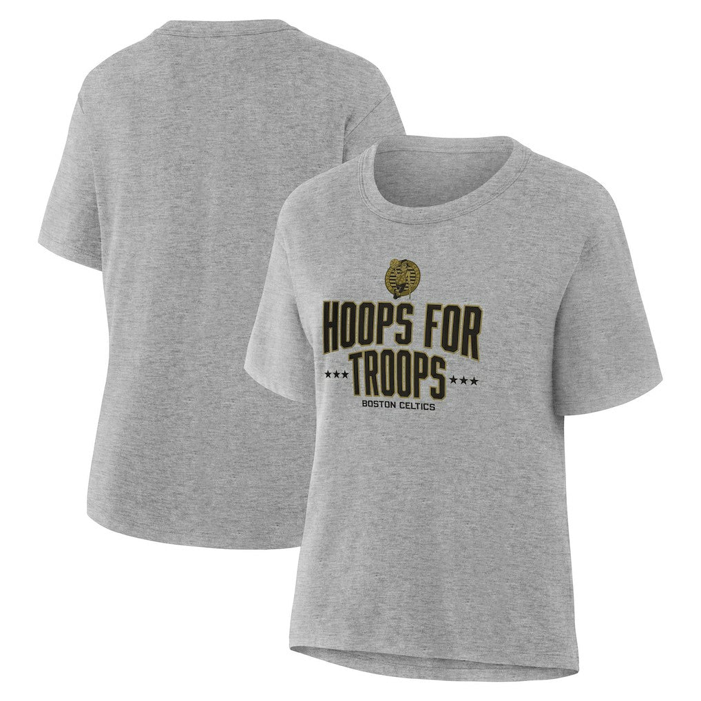 Boston Celtics Women's Hoops For Troops T-Shirt