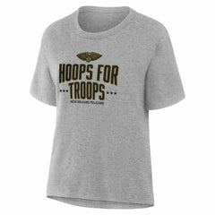 New Orleans Pelicans Women's Hoops For Troops T-Shirt