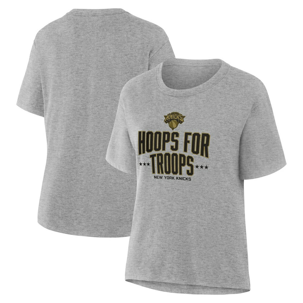 New York Knicks Women's Hoops For Troops T-Shirt