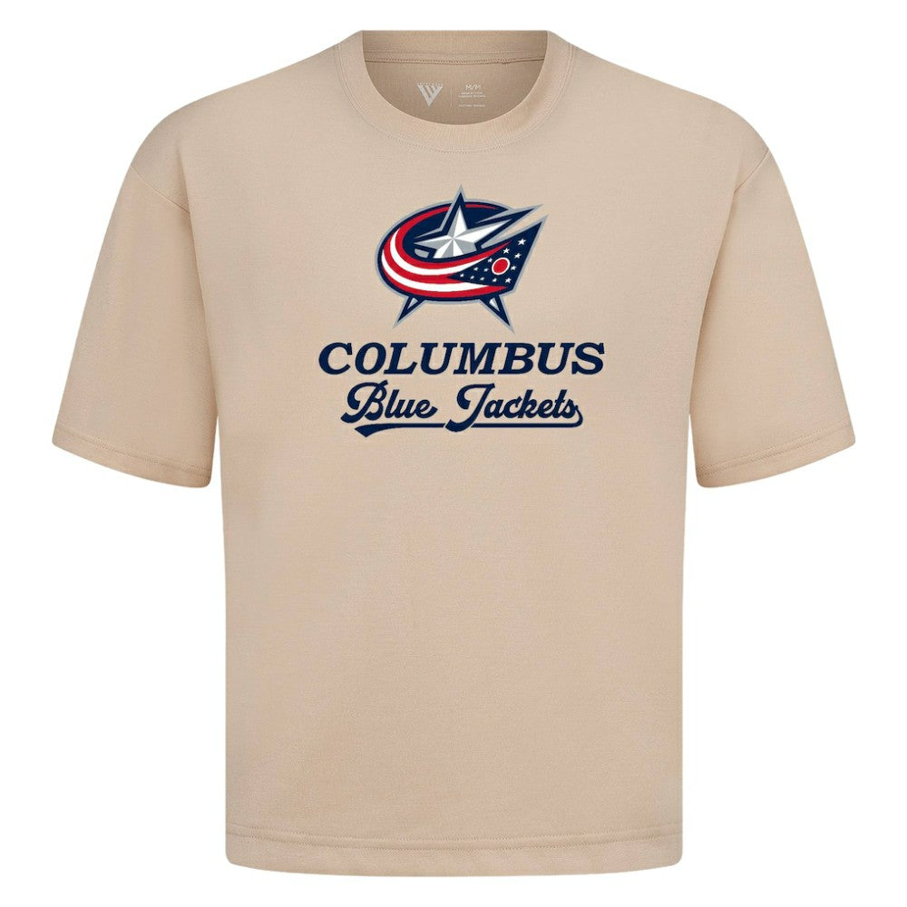 NHL Columbus Blue Jackets Levelwear Team Surge Luxe Signature Knit T-Shirt