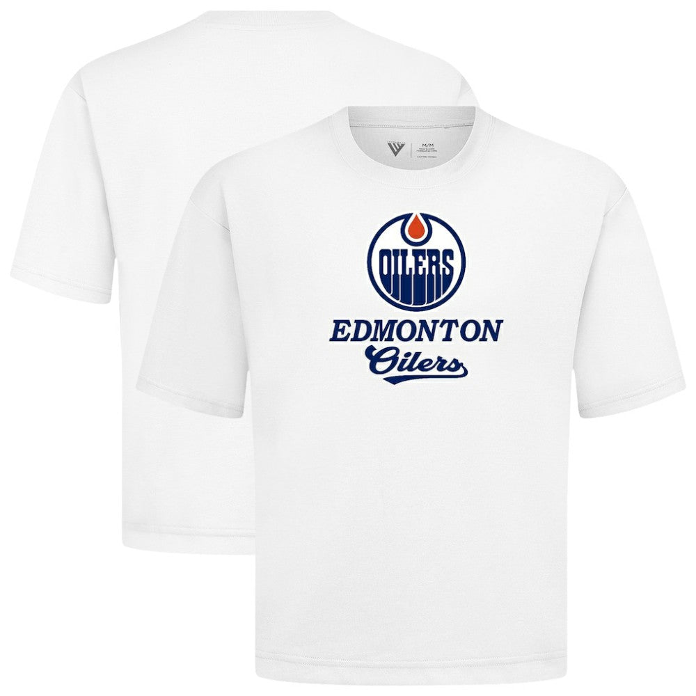 NHL Edmonton Oilers Levelwear Team Surge Luxe Signature Knit T-Shirt