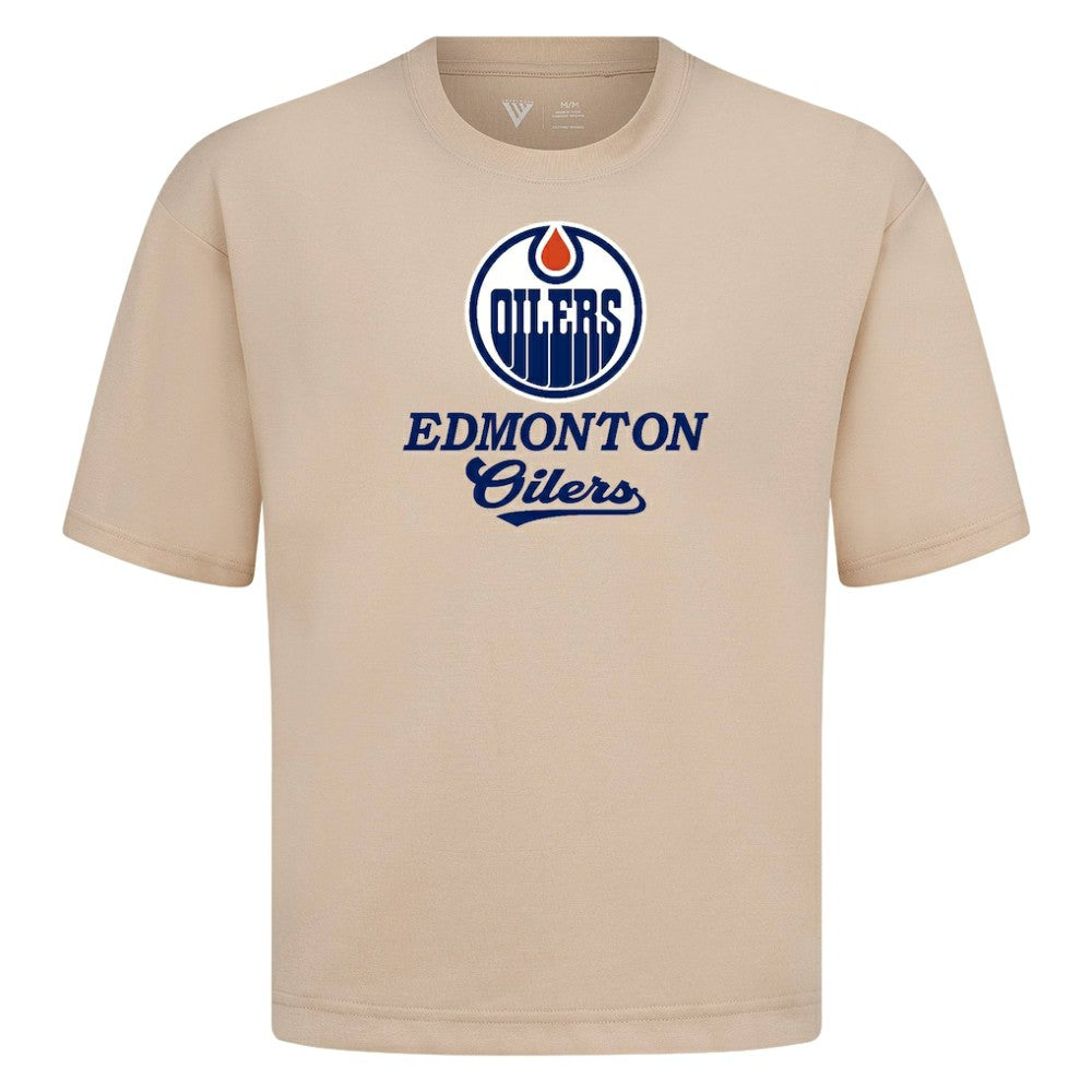 NHL Edmonton Oilers Levelwear Team Surge Luxe Signature Knit T-Shirt